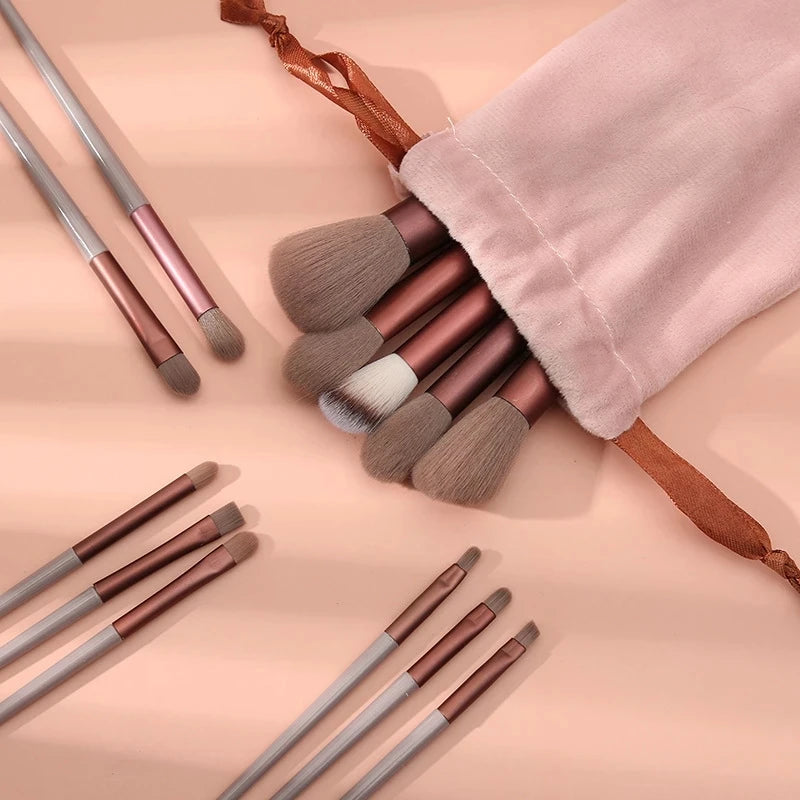 Kit Completo de 13 Pincéis para Maquiagem