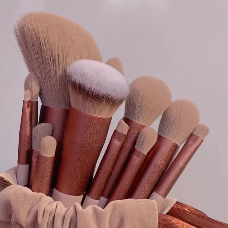 Kit Completo de 13 Pincéis para Maquiagem
