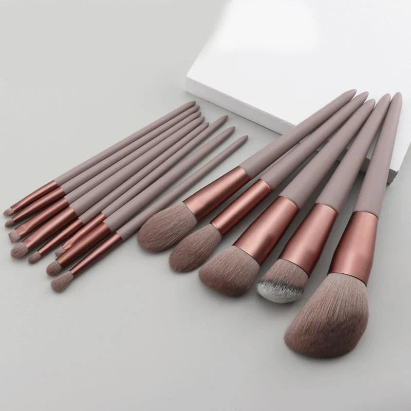 Kit Completo de 13 Pincéis para Maquiagem