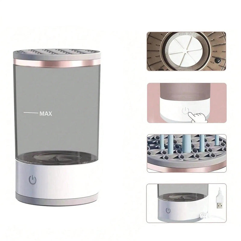 Máquina de Limpeza Elétrica para Pincéis de Maquiagem